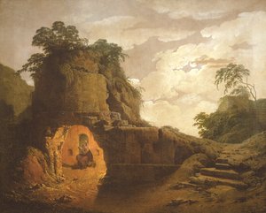 维吉尔的墓，1779年的Silius Italicus图 作者 德比的约瑟夫·赖特